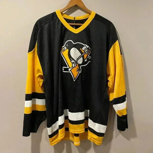 Vtg CCM Maska Pittsburg Penguins  NHL Hockey Jersey - Mens XL